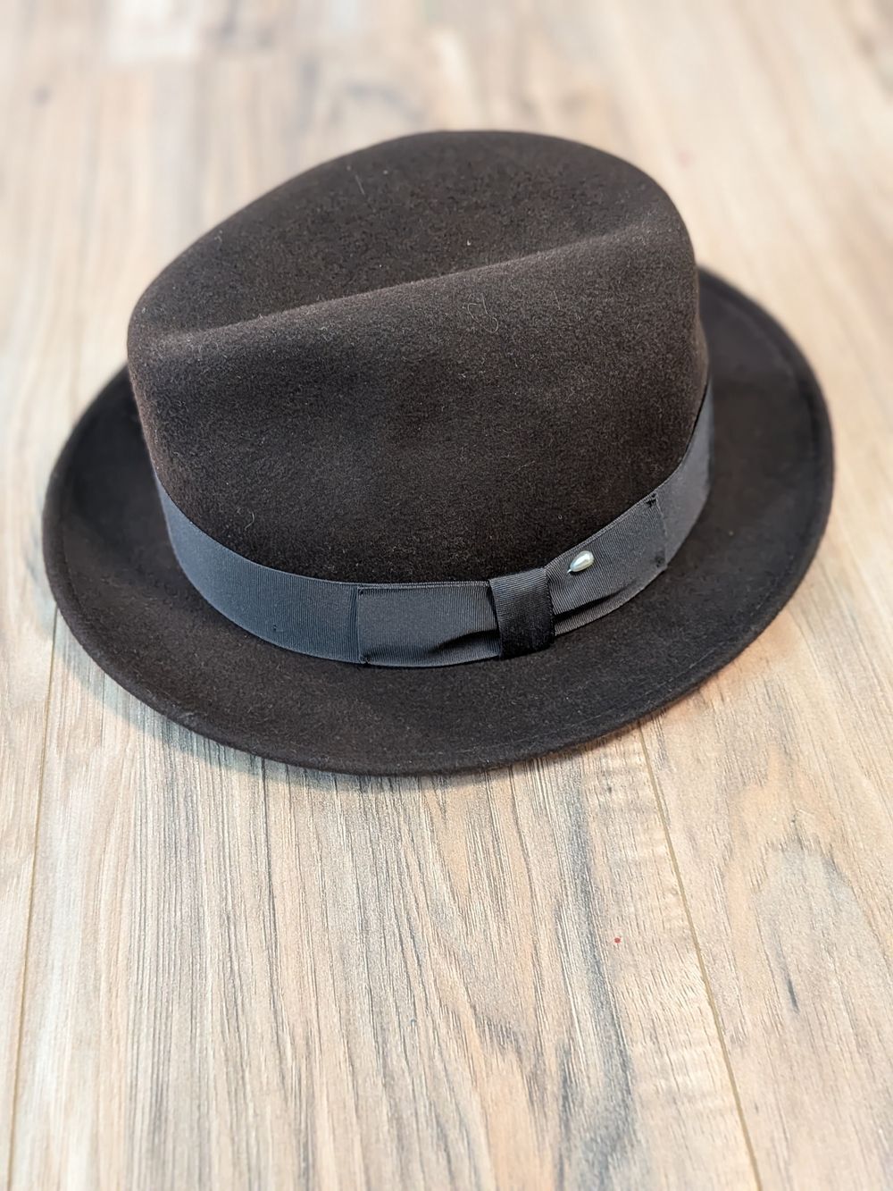 Lite Felt Fedora Style Men's Hat, Medium, Brown